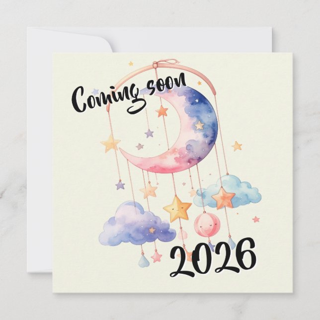 Anúncio Schwangerschaft baby 2026 Wolken mobile  (Frente)