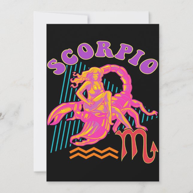 Anúncio Scorpio Zodiac Art Gift | Ideia de presente perfei (Frente)