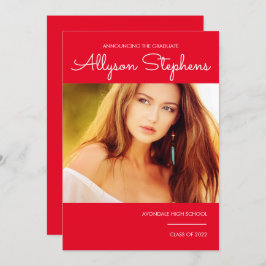 Anúncio Script Clássico Simples Um Vermelho Fotográfico | 