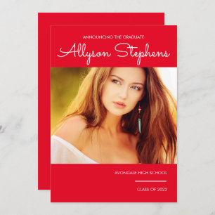 Anúncio Script Clássico Simples Um Vermelho Fotográfico