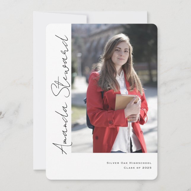 Anúncio Script de caligrafia casual, formando fotográfico  (Frente)