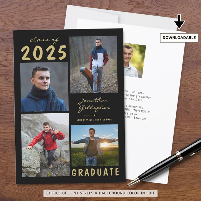 Anúncio Script de Colagem de Foto de Graduação Mínima 5 (Criador carregado)