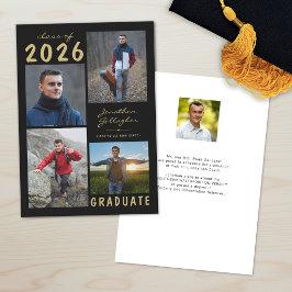 Anúncio Script de Colagem de Fotos de Graduação Minimal 5