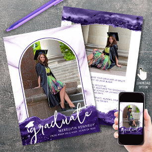 Anúncio Script Glitter de Agitação Roxo de Fotos do Arch 2