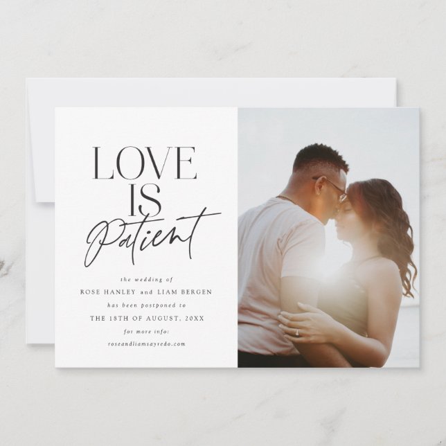 Anúncio Script Love Wedding Adiado Alterar a Data (Frente)