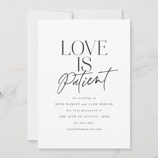 Anúncio Script Love Wedding Adiado Alterar a Data (Frente)