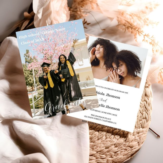 Anúncio Script minimalista moderno Dupla graduação (Criador carregado)