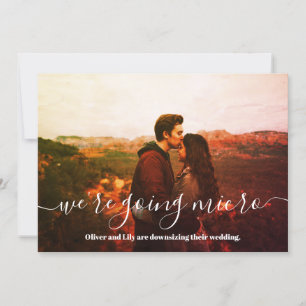 Anúncio Script Simples de Foto de Downsize do Micro Weddin