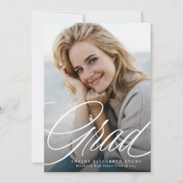 Anúncio Script simples e elegante formando uma graduação d