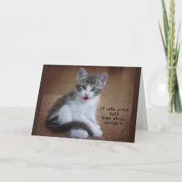 Anúncio Se os Gatos pudessem falar,
