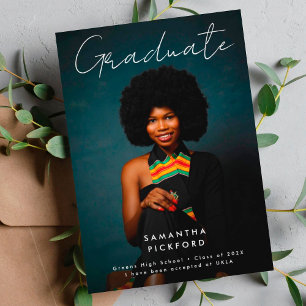 Anúncio Segundo grau editável do Formando de fotos