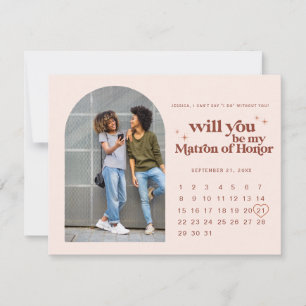 Anúncio Seja Minha Dama de Honra Foto & Calendário