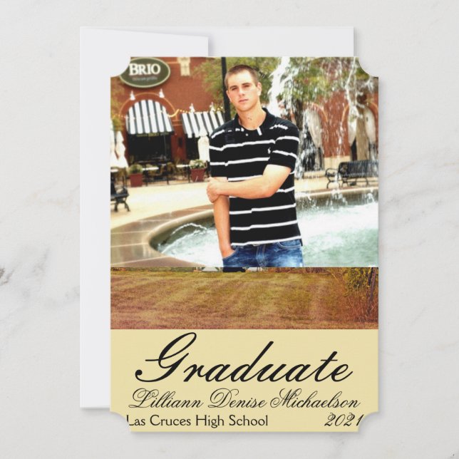 Anúncio Sênior 5x7 Pôr do Sol Celeiro Rústico Camp (Frente)