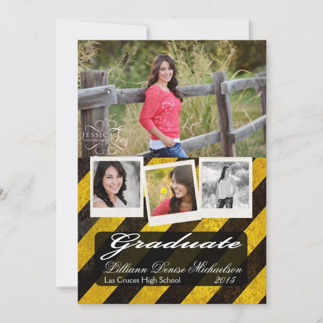 Anúncio Sênior Cena de Crime Bio Perigo 5x7 (Frente)