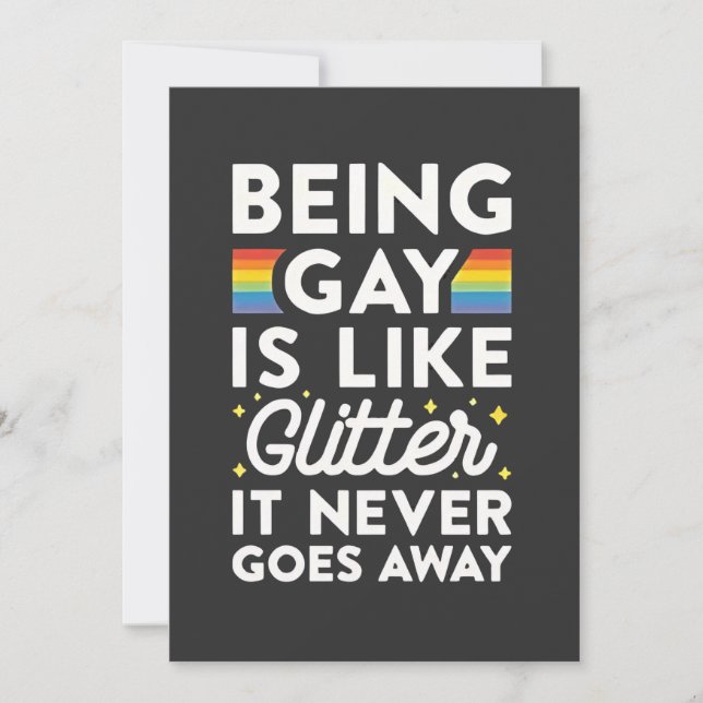 Anúncio Ser Gay é como um relâmpago, nunca vai embora. (Frente)