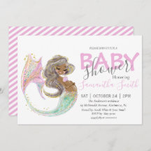 Sereia Futuro Chá de fraldas da Mãe. Sob O Mar.