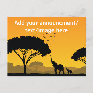 Anúncio Seu cartão postal de anúncio/design