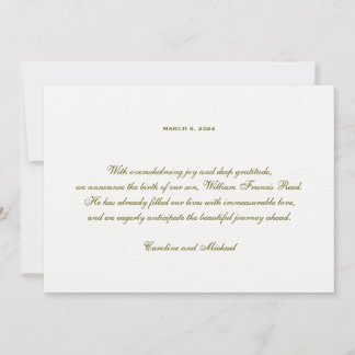 Anúncio Sexo Elegante Tradicional Nascimento Neutro