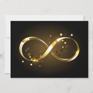 Anúncio Símbolo de Infinito Dourado