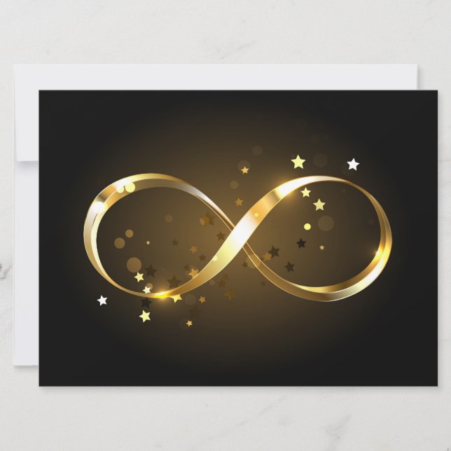 Anúncio Símbolo Infinity do ouro (Frente)