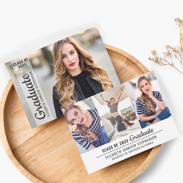 Anúncio Simples camada de graduação de colagem de fotos mo (Criador carregado)