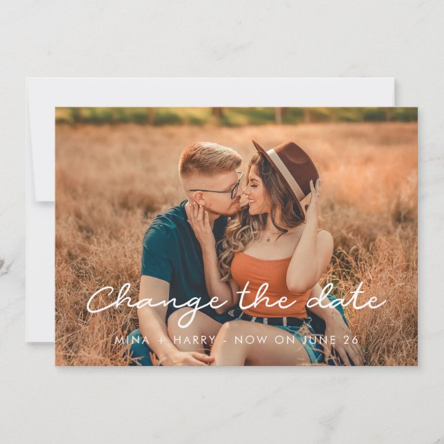 Anúncio Simples casamento Alterar a data (Frente)