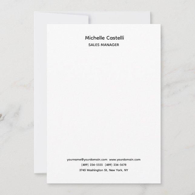 Anúncio Simples clássico exclusivo profissional (Frente)