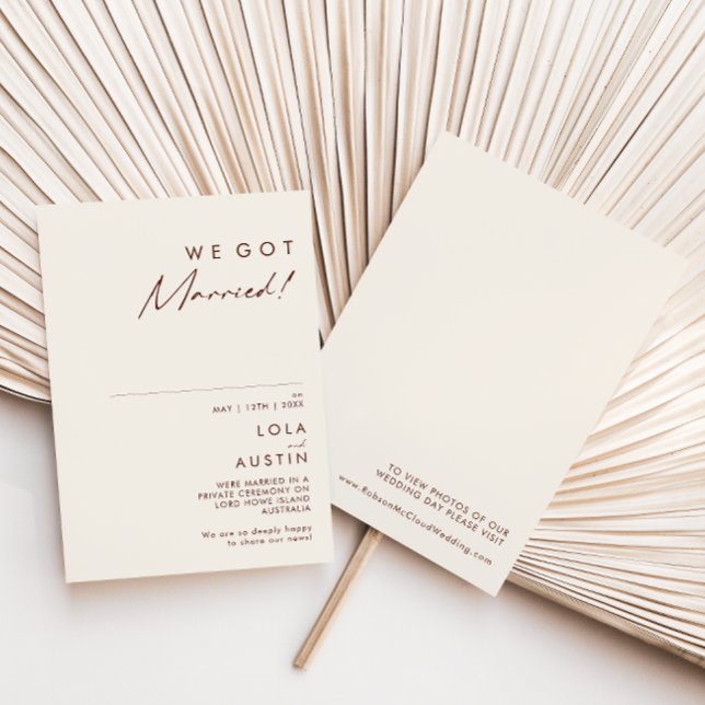 Anúncio Simples de Casamento em Deserto Branco (Criador carregado)