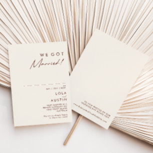 Anúncio Simples de Casamento em Elopamento no Dese