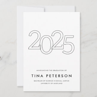 Anúncio Simples de Formatura da Turma de 2025