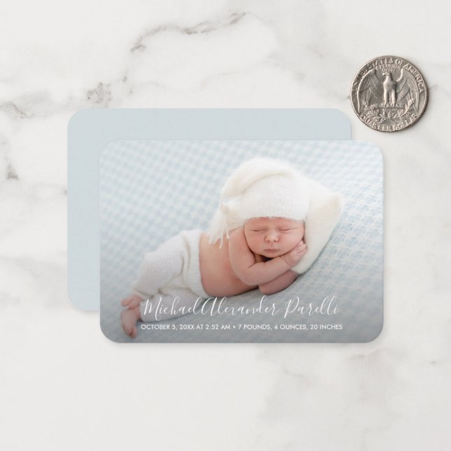 Anúncio Simples de Foto para Bebês Pequeno (Frente/Verso In Situ)