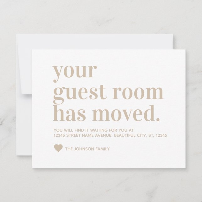 Anúncio Simples moderno, movemos a sala de convidados move (Frente)