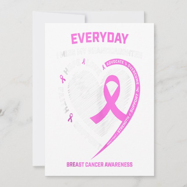 Anúncio Sinto Falta Da Consciência Do Cancer Da Minha Avó (Frente)