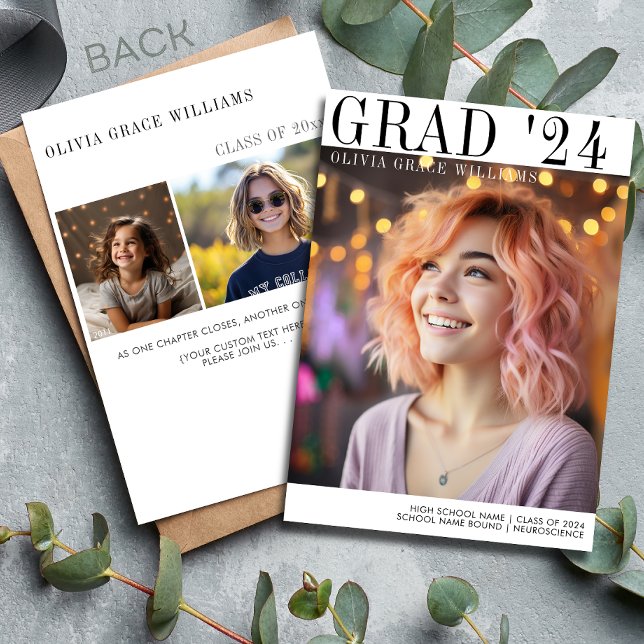 Anúncio Sobreposição de Formando Mínimo Moderno 2024 (Criador carregado)