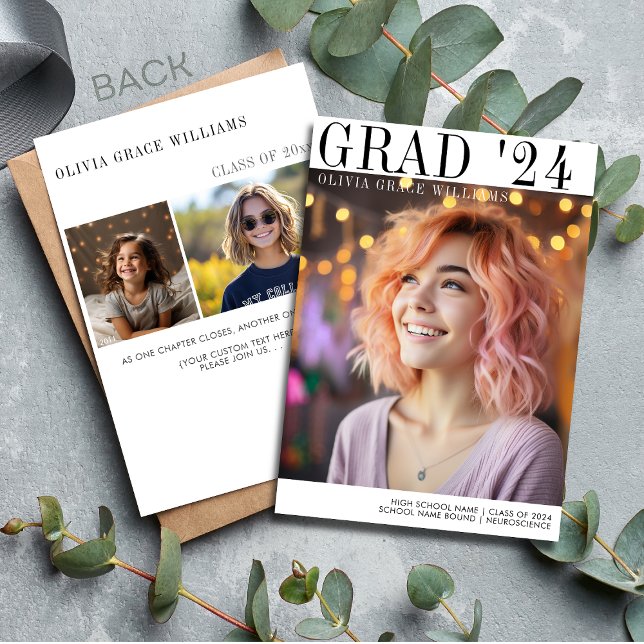 Anúncio Sobreposição de Formando Mínimo Moderno 2024 (Criador carregado)