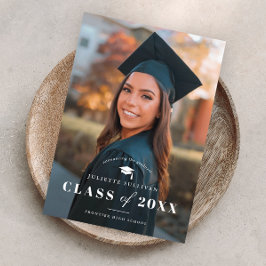 Anúncio Sobreposição de Foto de Tipo Mínimo para Formatura