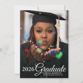 Anúncio Sobreposição de Foto Mármore Preto Dourado Graduaç