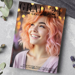 Anúncio Sobreposição de Revista Moderna de Graduação