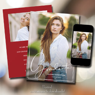 Anúncio Sobreposição de Roteiro 2 Foto Graduação