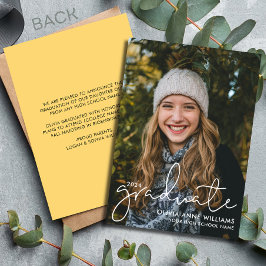 Anúncio Sobreposição Minimalista para Foto de Graduado do 