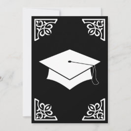 anúncio sofisticado do boné de formatura