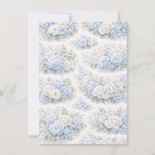 Anúncio SoftBlue Padrão Floral Botânico Romântico Elegante