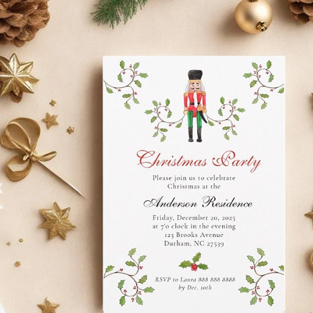 Anúncio Soldado maluco e festa de Natal Holly (Criador carregado)