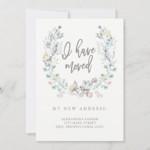 Anúncio Solo Botânico Floral de Aquarela   Novo Endereço