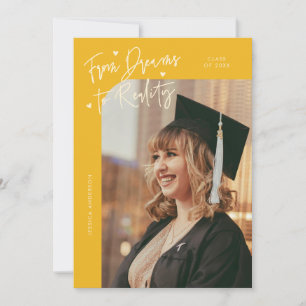 Anúncio Sonhos para a Realidade Foto Curva Amarelo Grad