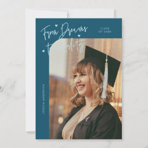 Anúncio Sonhos para a Realidade Foto Curva Grad Teal