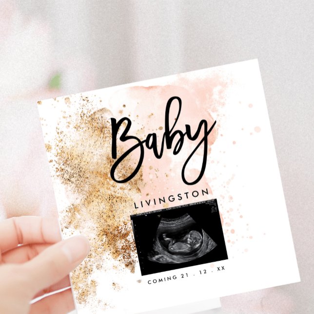 Anúncio Sonograma único chegando em breve nova gravidez in (Criador carregado)