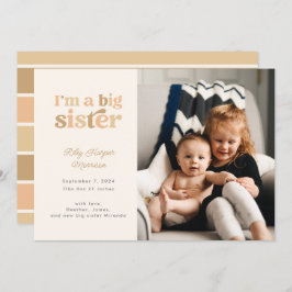 Anúncio Sou um grande Irmã (Neutro) Foto de Nascimento