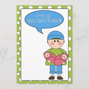 Anúncio sou um irmão mais velho (irmãs gêmeas)