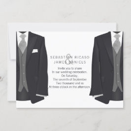 Anúncio Sr. Suit e Tie Gay Wedding